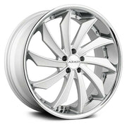 Azad Wheels AZ911 Matte Silver Stainless Chrome Lip