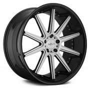 Azad Wheels AZ95 Brushed Face Black Lip