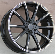 Mercedes Benz Wheels 9996 22x10 5x130 Gloss Black Machined fit G Class G350 G400 G450 G500 G550