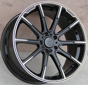 Mercedes Benz Wheels 9996 24x10 5x130 Gloss Black Machined fit G Class G350 G400 G450 G500 G550