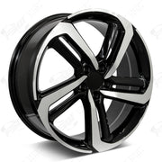 Honda Wheels F136 20x8 5x114.3 Black Red Pin fit Accord Civic CR-V Breeze Clarity Avancier EXL Style