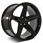 Chrysler Wheels F151 20x9.5/20x10.5 5x115 Gloss Black fit 300 300C Demon Style