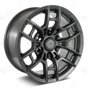 Toyota Wheels F156 16x8 6x139.7 Flow Forged Matte Gunmetal fit 4Runner FJ Cruiser Tacoma TRD Style