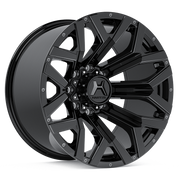 Hartes Metal Wheels Hawkish Black Dark Tint Lacquer Milled Dimple Spoke