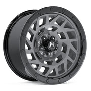 Hartes Metal Wheels Monster Anthracite Black Ring Gloss Black Bolts