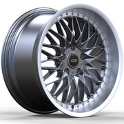 OS Wheels FR01 Flow Forged Hyper Black Machined Lip