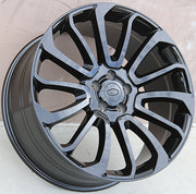 Land Rover Wheels 1195 22x9.5 5x120 Gloss Black fit Range Rover Sport SVR HSE Autobiography Discovery
