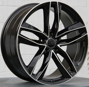 Audi Wheels 1196 21x9.0 5x112 Black Machined fit A5 S5 A6 S6 A7 A8 Q3 Q5 SQ5 Q7