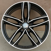 Audi Wheels 1196 20x9 5x112 Matte Black Machined fit A4 S4 A5 S5 A6 S6 A7 A8 Q3 Q5 TT