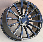 Mercedes Benz Wheels 1241 19x8.5/19x9.5 5x112 Gloss Black fit C E CL CLK SLK S Class 300 350 450 550