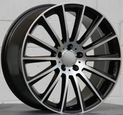 Mercedes Benz Wheels 1241 21x8.5/21x10 5x112 Black Machined fit CL S SL Class 350 450 500 550 63 AMG