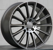 Mercedes Benz Wheels 1241 18x8.5/18x9.5 5x112 Gunmetal Machined fit C E CL CLK SLK S Class 300 350 450 550