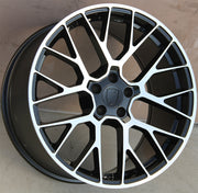 Porsche Wheels 1268 20x9/20x10 5x112 Black Machined fit Macan S GTS Turbo