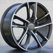 Audi Wheels 1329 19x8.5 5x112 Gunmetal Machined fit A3 S3 A4 S4 A5 S5 A6 Q3 Q5