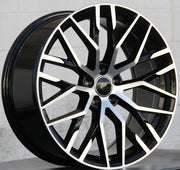 Audi Wheels 1349 20x9 5x112 Black Machined fit A4 S4 A5 S5 A6 S6 A7 A8 Q3 Q5 TT
