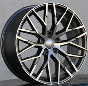 Audi Wheels 1349 19x8.5 5x112 Gunmetal Machined fit A3 S3 A4 S4 A5 S5 A6 Q3 Q5
