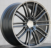 Porsche Wheels 1350 22x10/22x11 5x130 Gunmetal Machined fit Cayenne S GTS Turbo