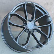 Porsche Wheels 2212 22x10/22x11.5 5x130 Matte Gun Grey fit Cayenne S GTS Turbo