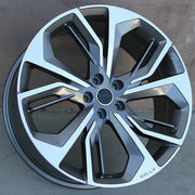 Land Rover Wheels 346 22x9.5 5x120 Gunmetal Machined fit Range Rover Sport SVR HSE Autobiography Discovery
