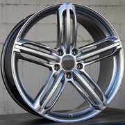 5257 22x9.5 5x130 ET48 Silver fit Audi Q7 VW Touareg