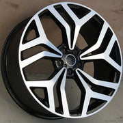 Land Rover Wheels 1602 22x9.5 5x108 Black Machined fit Range Rover Evoque Velar Discovery Sport