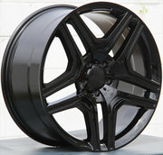 Mercedes Benz Wheels 5346 22x10 5x130 Gloss Black fit G Wagon G350 G400 G450 G500 G550