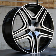 Mercedes Benz Wheels 5346 22x9.0 5x130 Black Machined fit G Wagon G350 G400 G450 G500 G550