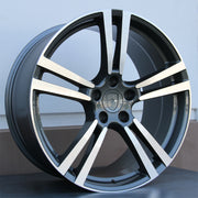 Porsche Wheels 5389 22x10 5x130 Gunmetal Machined fit Cayenne S GTS Turbo