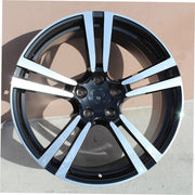 Porsche Wheels 5389 20x9 5x130 Black Machined fit Cayenne S GTS Turbo