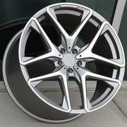 Mercedes Benz Wheels 5528 21x10/21x11 5x112 Gunmetal Machined fitGLE GLS CLASS 350 450 500 550 63 Coupe