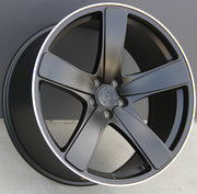 Porsche Wheels 5568 21x9/21x10 5x112 Matte Black Machined fit Macan S GTS Turbo
