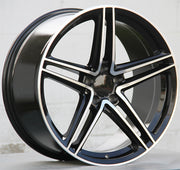 Mercedes Benz Wheels 5619 19x8/19x9 5x112 Black Machined fit A Class B Class C Class 180 200 220 300 400