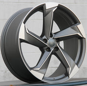 Audi Wheels 5627 21x9.5 5x112 Gunmetal Machined fit A5 S5 A6 S6 A7 A8 Q3 Q5 SQ5 Q7 Q8
