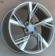 Audi Wheels 5667 20x9 5x112 Gunmetal Machined fit A4 S4 A5 S5 A6 Q3 Q5 TT RS
