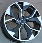 Audi Wheels 5673 22x10 5x112 Black Machined fit SQ5 Q7 Q8 SQ7 SQ8 RSQ8