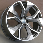 Audi Wheels 5673 22x9.5 5x112 Gunmetal Machined fit Q3 Q5 SQ5 Q7 Q8
