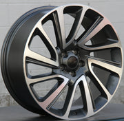 Land Rover Wheels 6141 22x9.5 5x120 Gunmetal Machined fit Range Rover Sport SVR HSE Autobiography Discovery