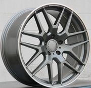 Mercedes Benz Wheels 7132 22x10 5x112 Gunmetal Machined fit ML GL Class 320 350 450 500 550
