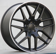 Mercedes Benz Wheels 7132 22x10 5x112 Matte Black Machined fit ML GL Class 320 350 450 500 550