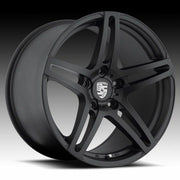 Porsche Wheels RW05 19x8.5/19x11 5X130 Black Brushed fit 997 996 911 Carrera Turbo