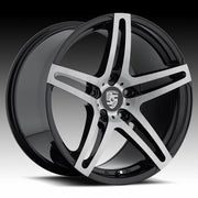 Porsche Wheels RW05 19x8.5/19x11 5X130 Black Brushed fit 997 996 911 Carrera Turbo
