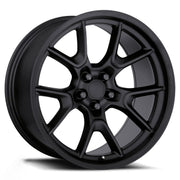 Dodge Wheels F661 20x9.0/20x10 5x115 Matte Black fit Charger SRT Challenger Demo Style