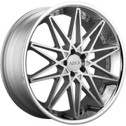 Azad Wheels AZ41 Silver Machined Stainless Chrome Lip