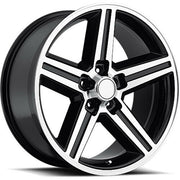 Chevy Wheels C1129 22x9.5 5x127 Black Machined fit Carprice Impala Blazer C10 Iroc Style