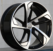 Audi Wheels 5617 20x9 5x112 Black Machined fit A4 S4 A5 S5 A6 S6 A7 A8 Q3 Q5 TT