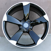Audi Wheels 5328 18x8 5x112 Black Machined fit A3 S3 A4 S4 A6 Rotor