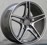 Mercedes Benz Wheels 462 19x8.5/19x9.5 5x112 Gunmetal Machined fit A Class B Class C Class 180 200 220 300 400