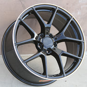 Mercedes Benz Wheels 1328 20x8.5/20x9.5 5x112 Black Machined fit E CL CLK SLK S SL Class 300 350 450 550