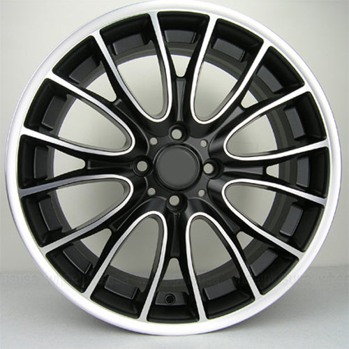 Mini Wheels 407 17x7 4x100 Black Machined fit Mini Cooper Clubman