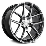 Ace Alloy Wheels AFF02 Mica Grey Machined Face